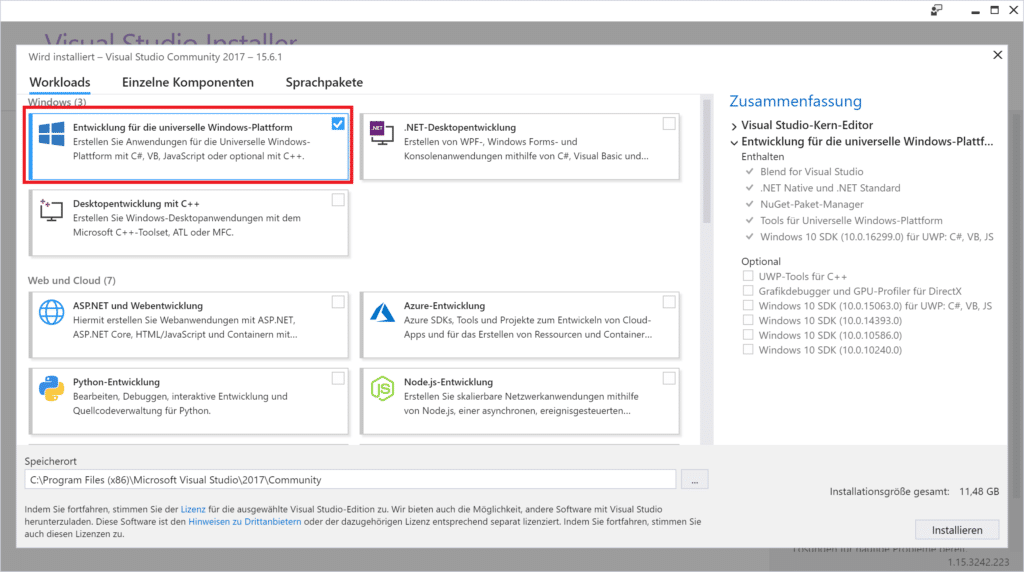 Visual Studio Installation