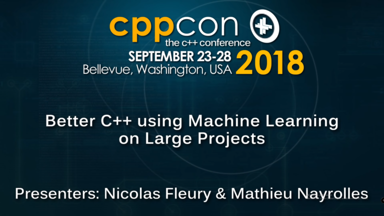 cccpcon 2018 - better c++ using machine learning on large projects - xboxdev.com