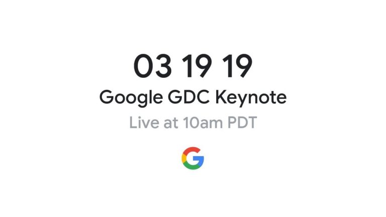 Games Developer Conference 2019 - Google Keynote