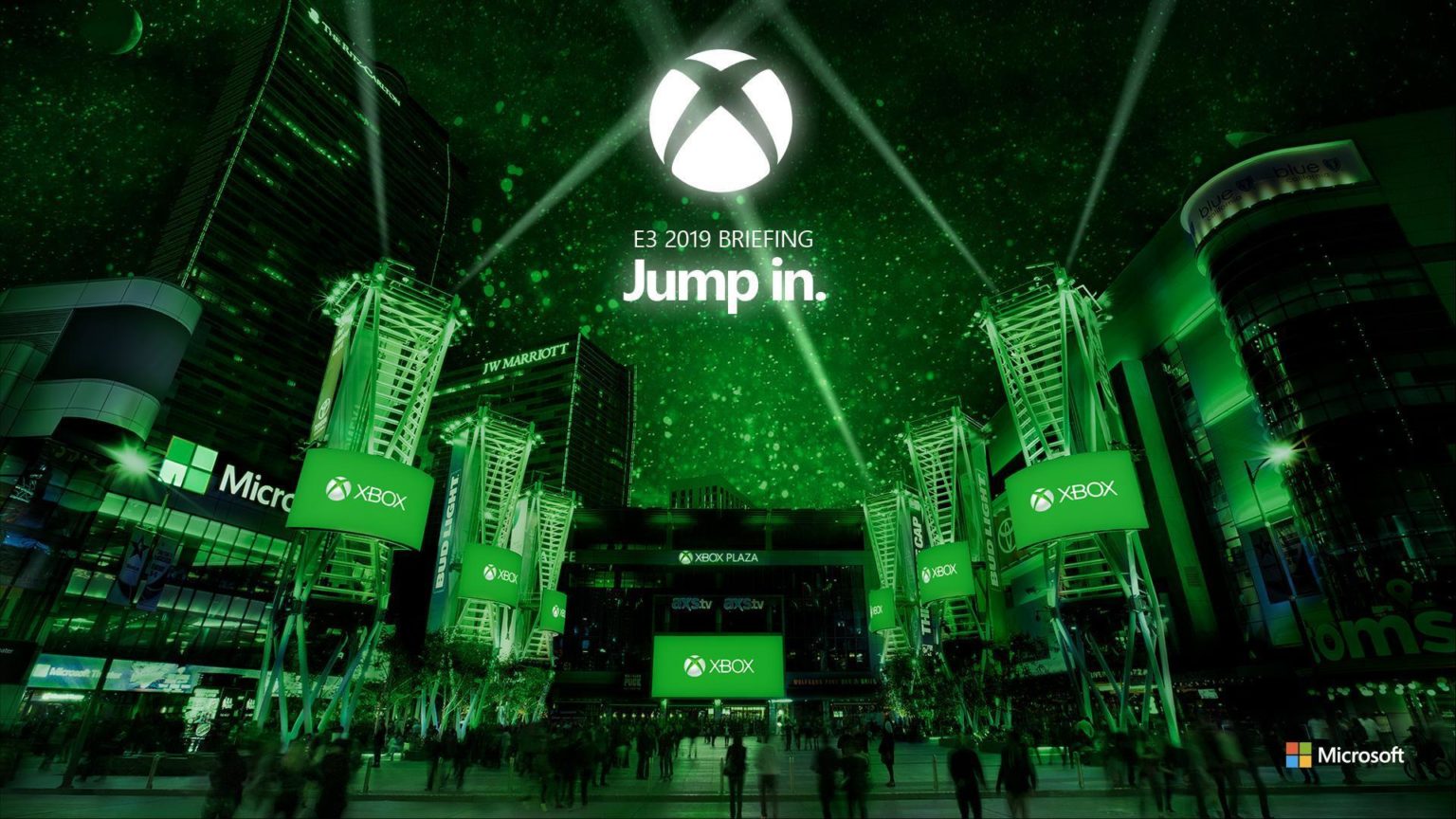 Xbox E3 Briefing und Fan Fest als Motiv für die E3 2019
