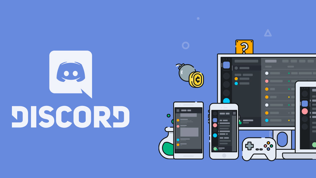 Discord Logo auf der Startseite