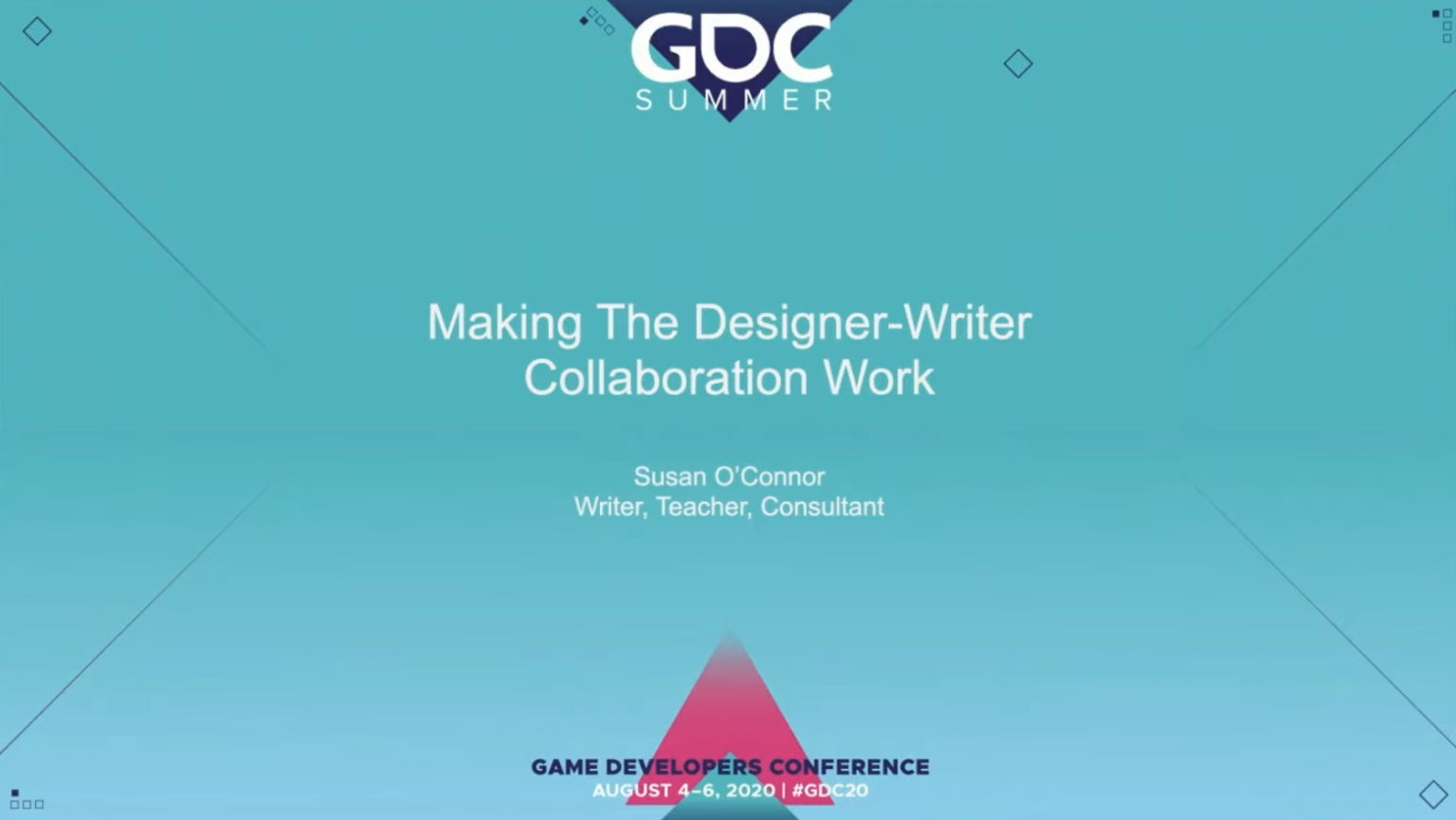 gdc 2020 - making collaboration designer author