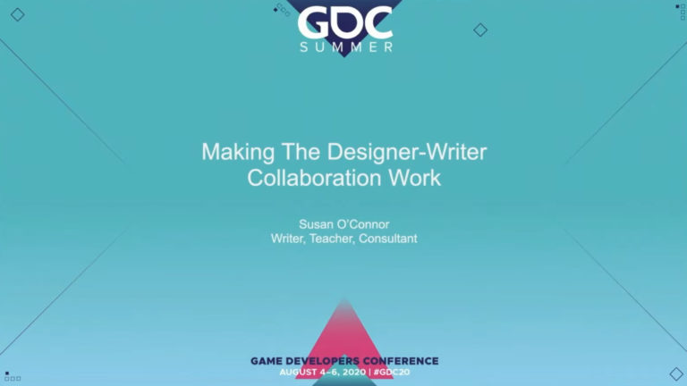 gdc 2020 - making collaboration designer author