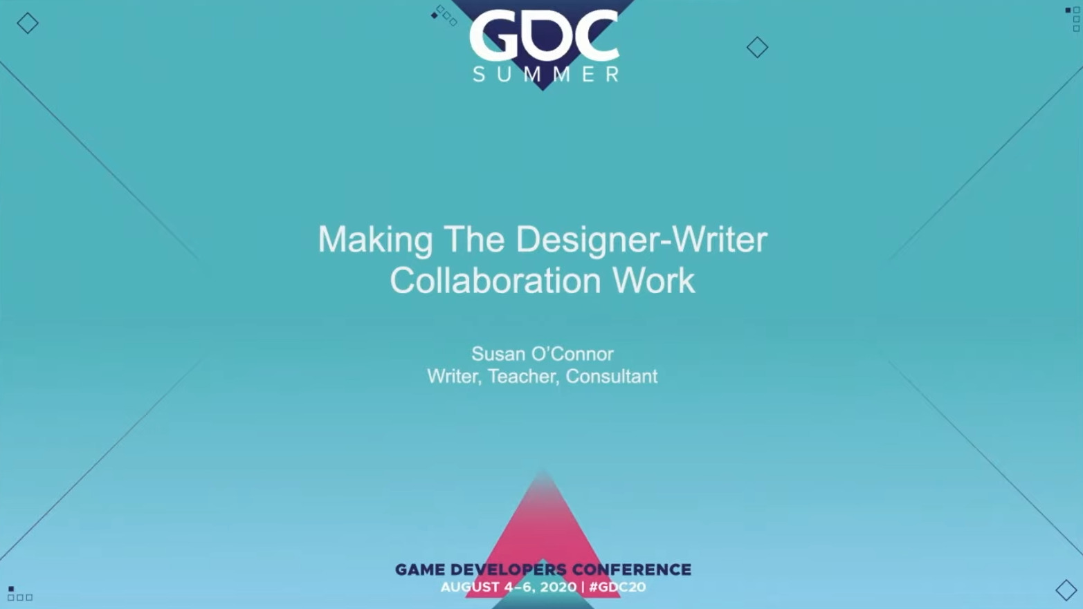 gdc 2020 - making collaboration designer author