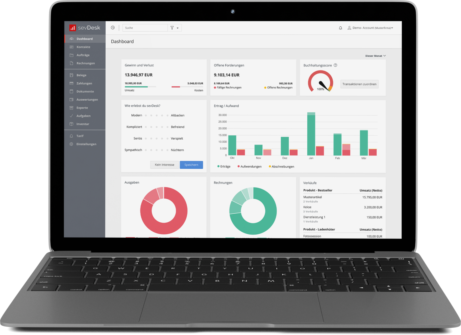 SevDesk Dashboard