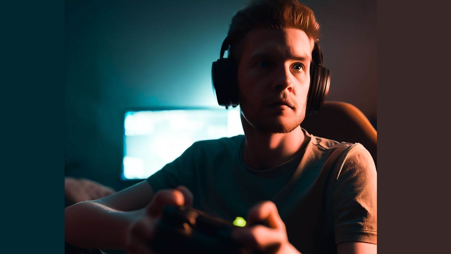Gamer on Xbox - Created by Dall-E