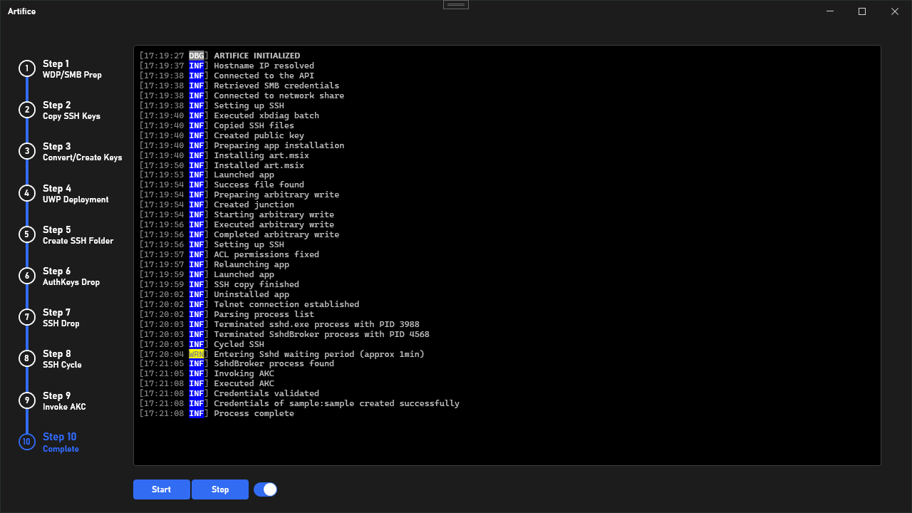 Github - Kudayasu - Artifice Tool