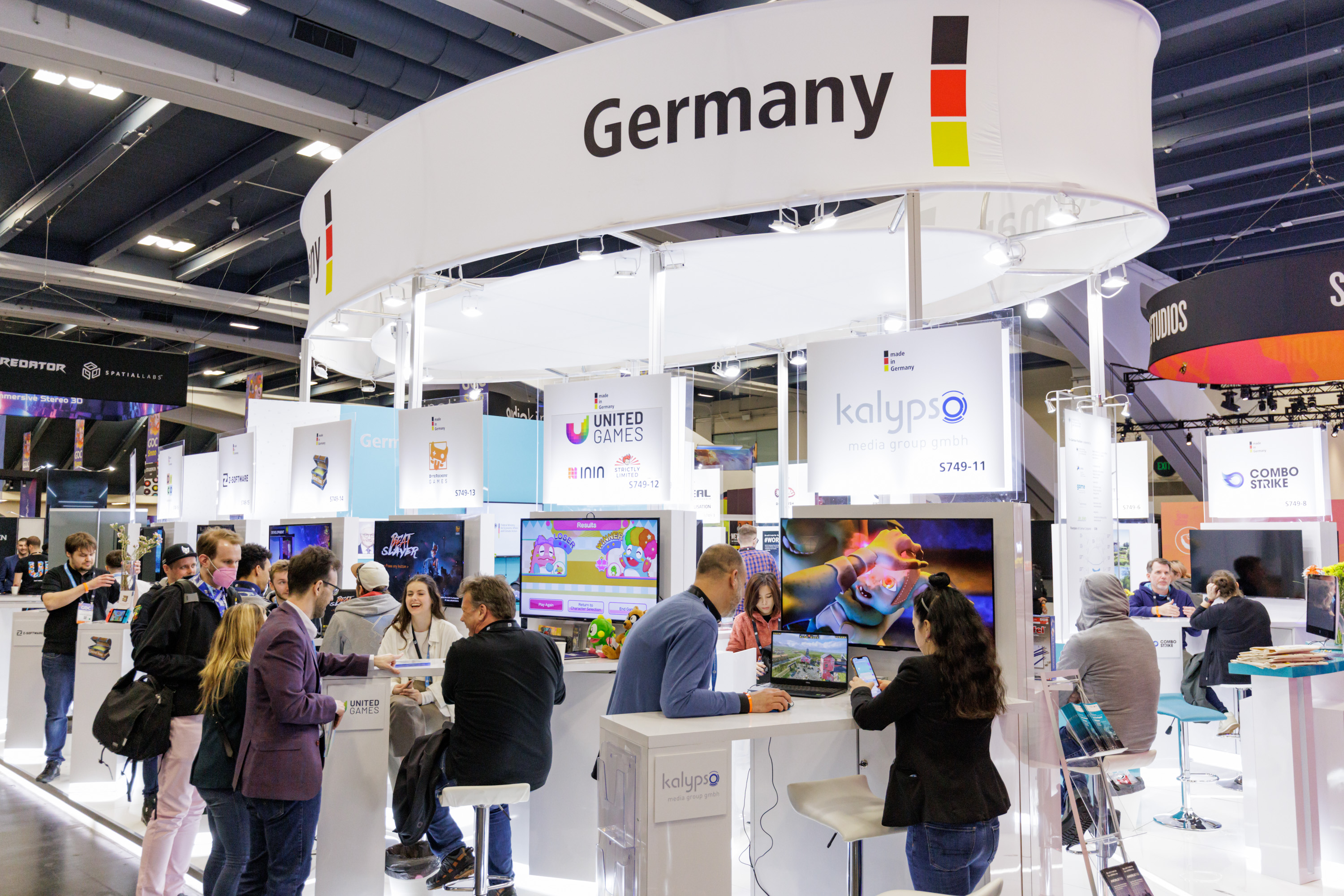 Der deutsche Länderstand auf der GDC 2023 in San Francisco. (Foto: GDC)