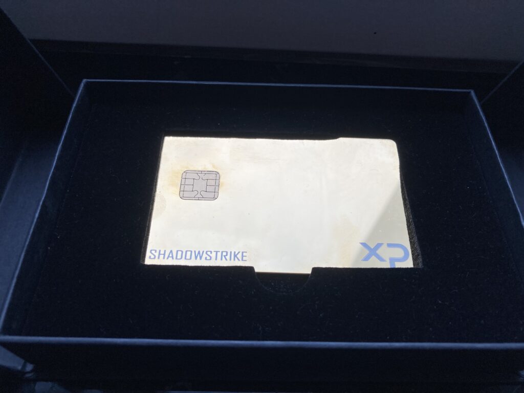 XP Card im Gold Design (Quelle: XP Card Technologies Ltd.)
