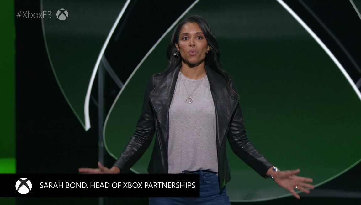 E3 2019 - Sarah Bond on Stage