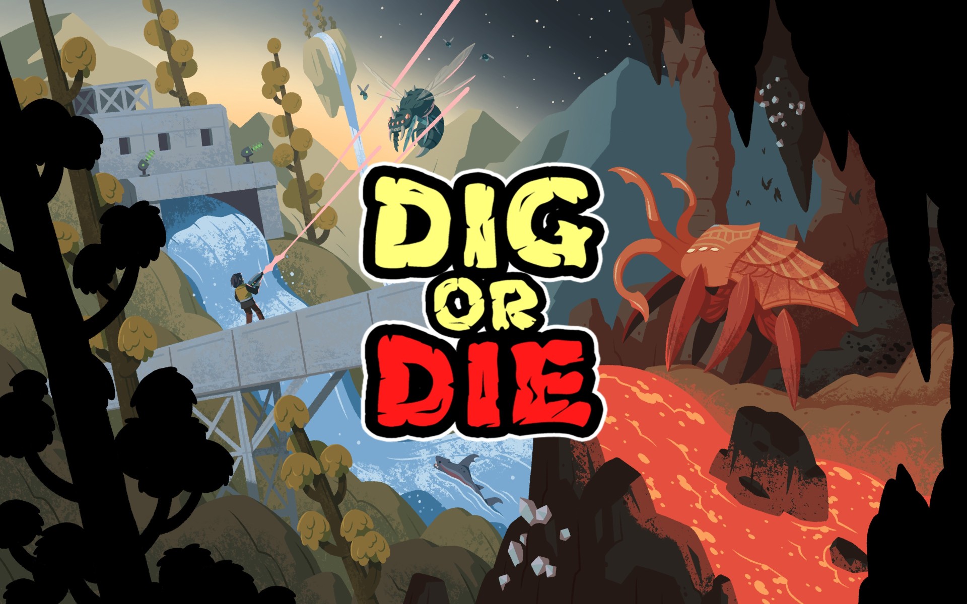 Dig Or Die - Keyart - Quelle. Gaddy Games