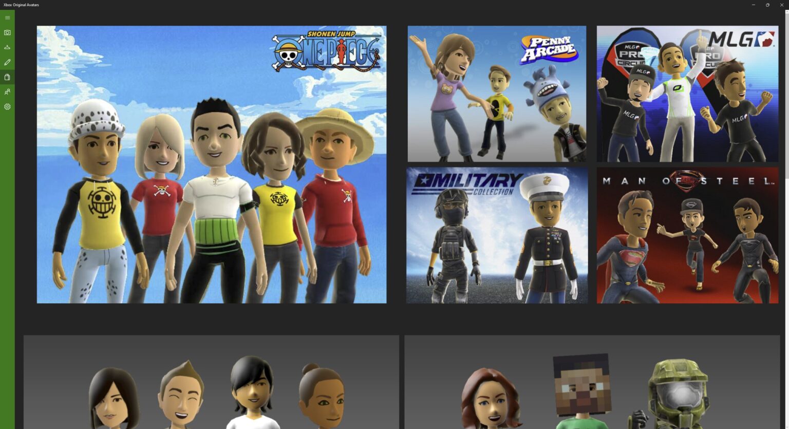 Xbox Original Avatars - Store Front - Quelle: Huskynarr