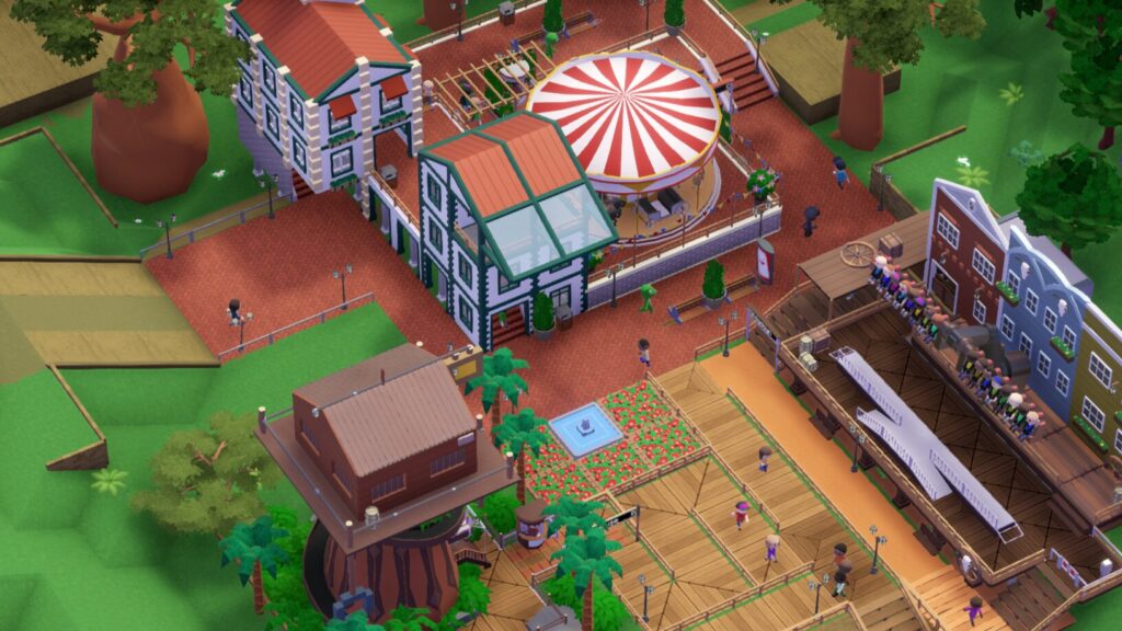 Nostalgie Pur - Im Ersten Moment denkt man an Rollercoaster Tycoon. Aber es ist Parkitect, eine neue moderne und bessere Fassung.