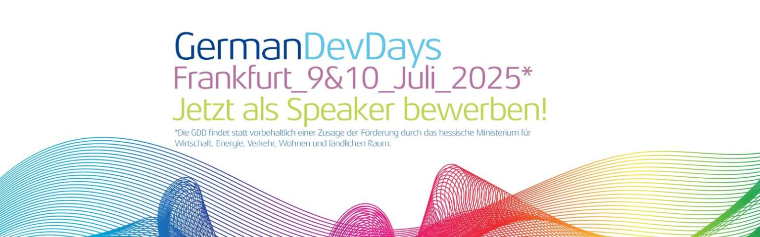 GDD 2025 - German Dev Days - Call for Paper