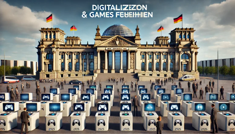 DALL-E 2025 - Veranschaulichung der Bundestagswahl.