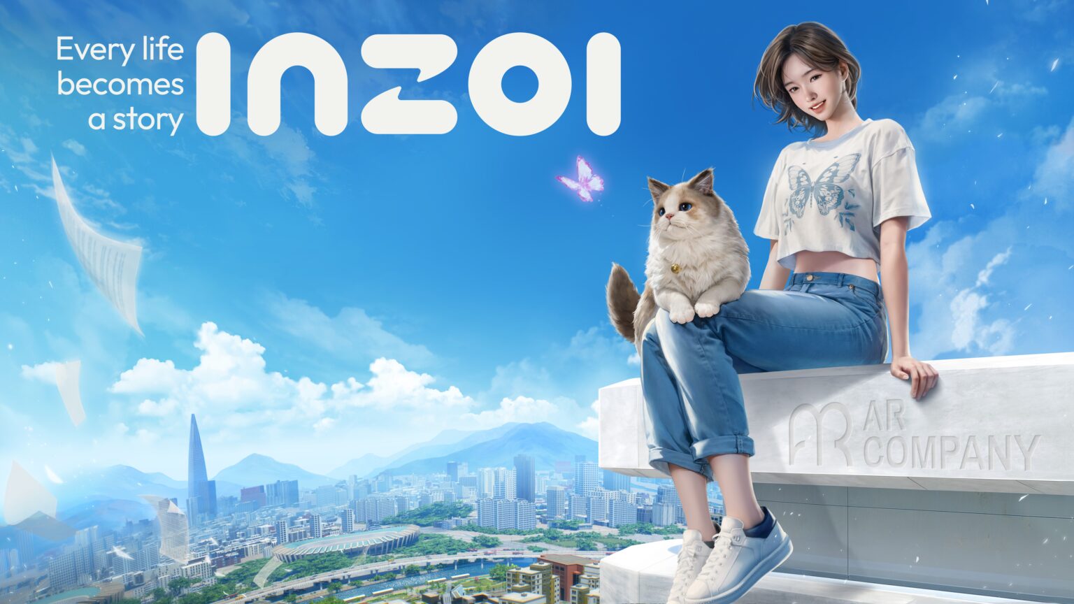 inZOI Keyart mit Charakteren und südkoreanischer Spielwelt