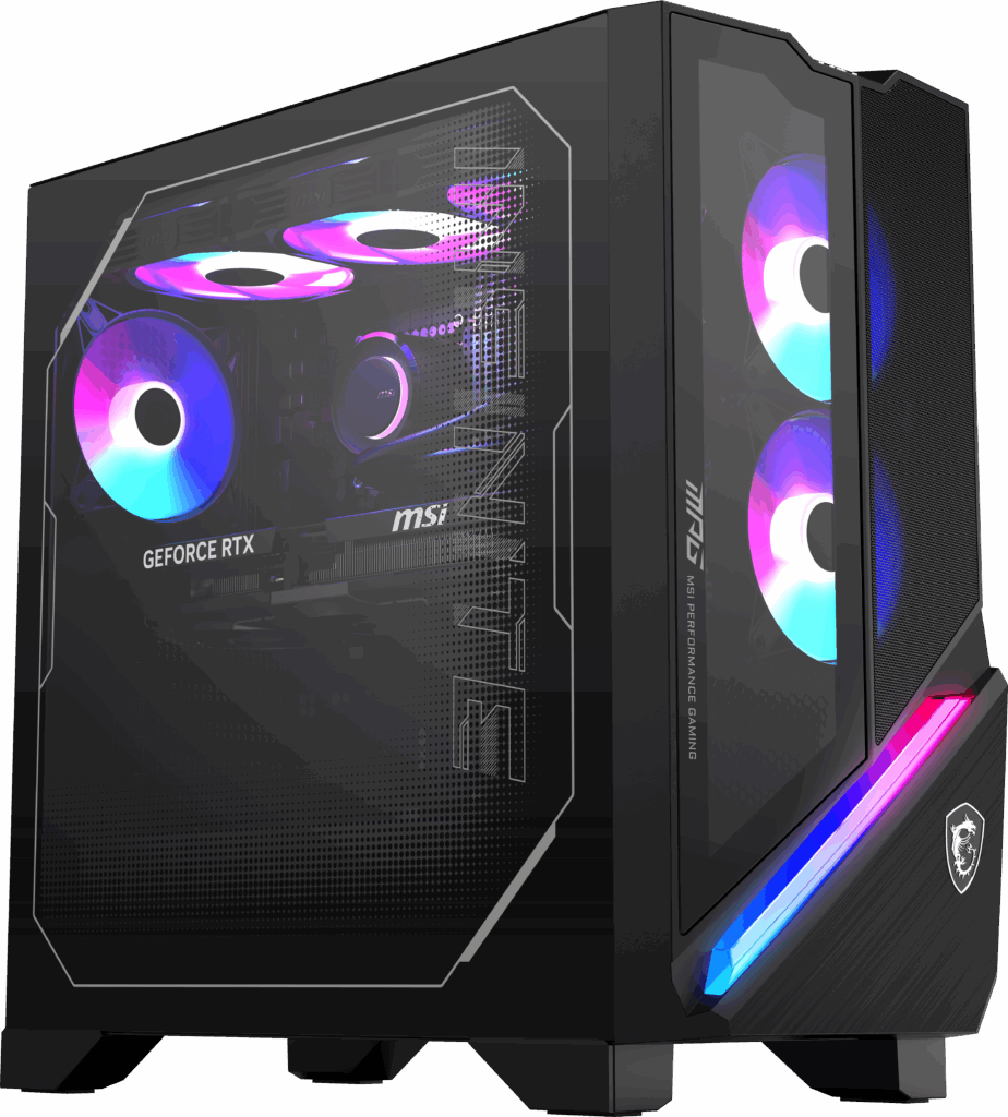 MSI - MPG Infinite X3 AI in der Seitenansicht - Quelle: MSI
