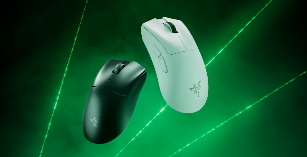 Razer DeathAdder V4 Pro in Schwarz und Weis - Bild: Razer