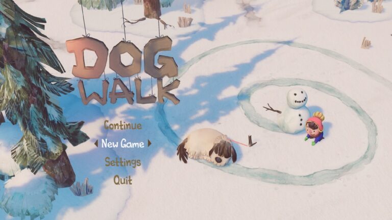 Das Hauptmenü im Spiel DogWalk - Bild: Blender Studios