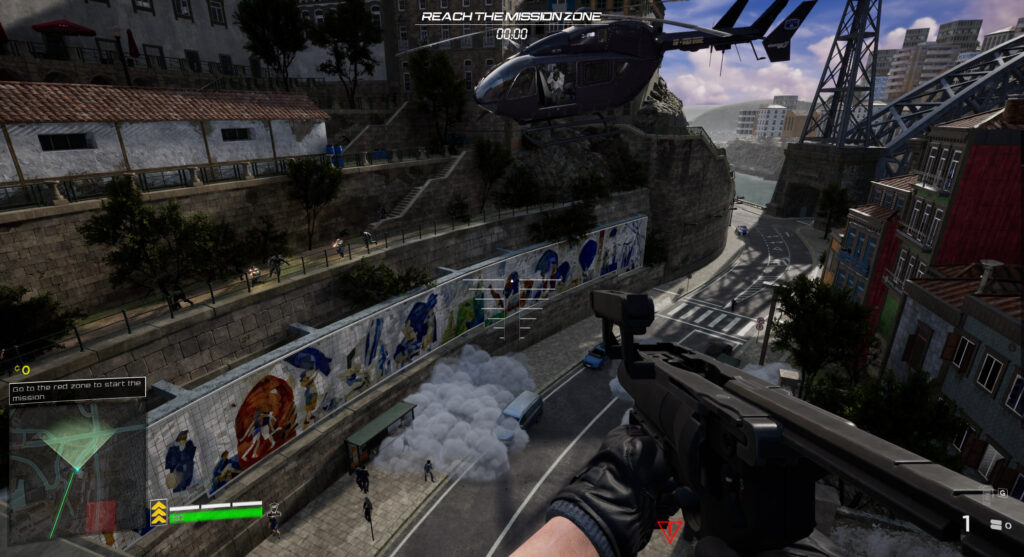 Helicopter Szene aus Alpha Reponse - Bild: Ultimo Ratio Games