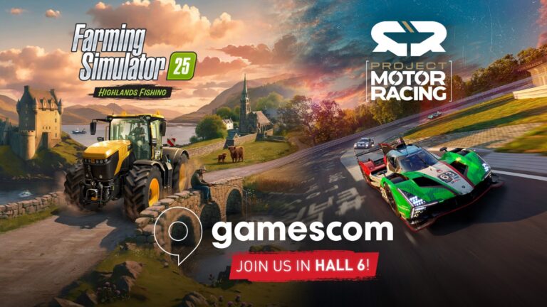 Farming Simulator 25 und Project Motor Racing - Visual Keyart - Quelle: Astragon