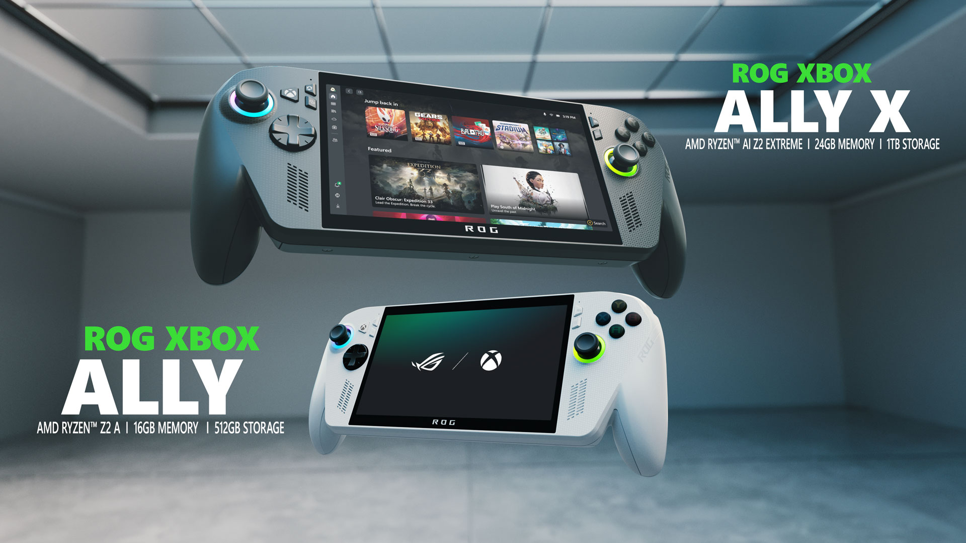 ASUS ROG Xbox Ally und Ally X im Vergleich - Bild: Xbox