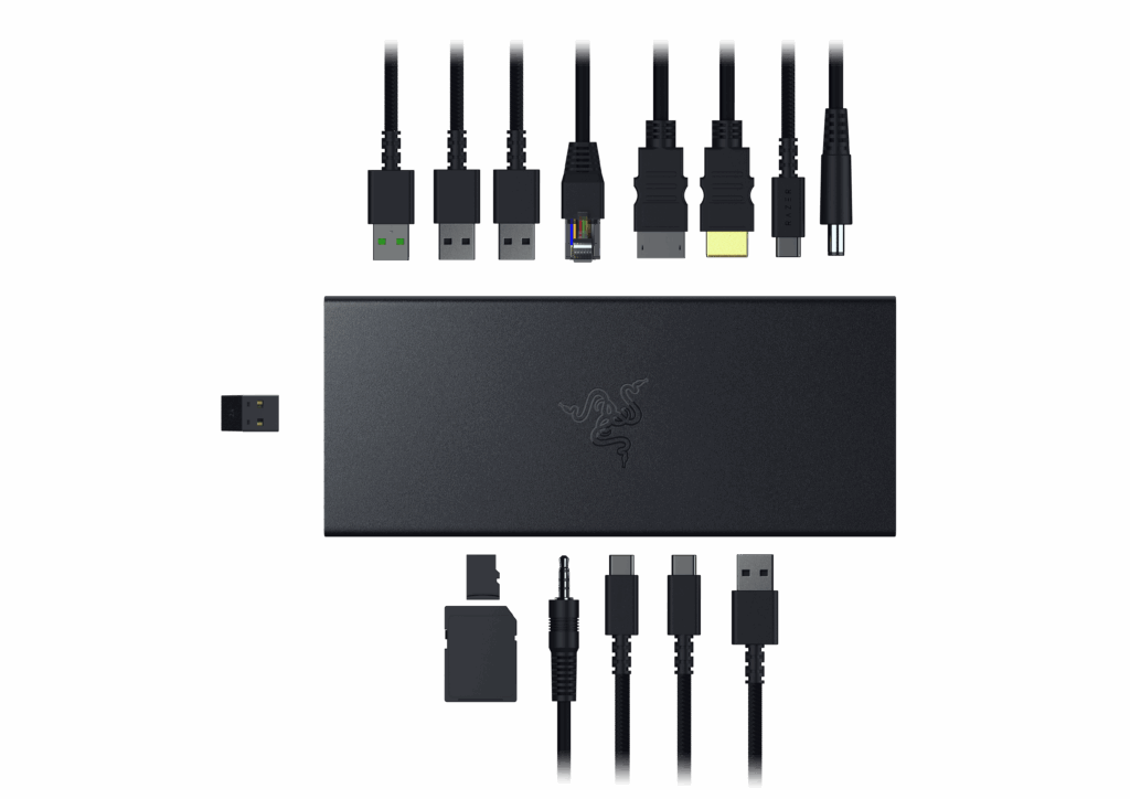 Renderbild des Razer USB 4 Dock in der Top Ansicht - Bild: Razer