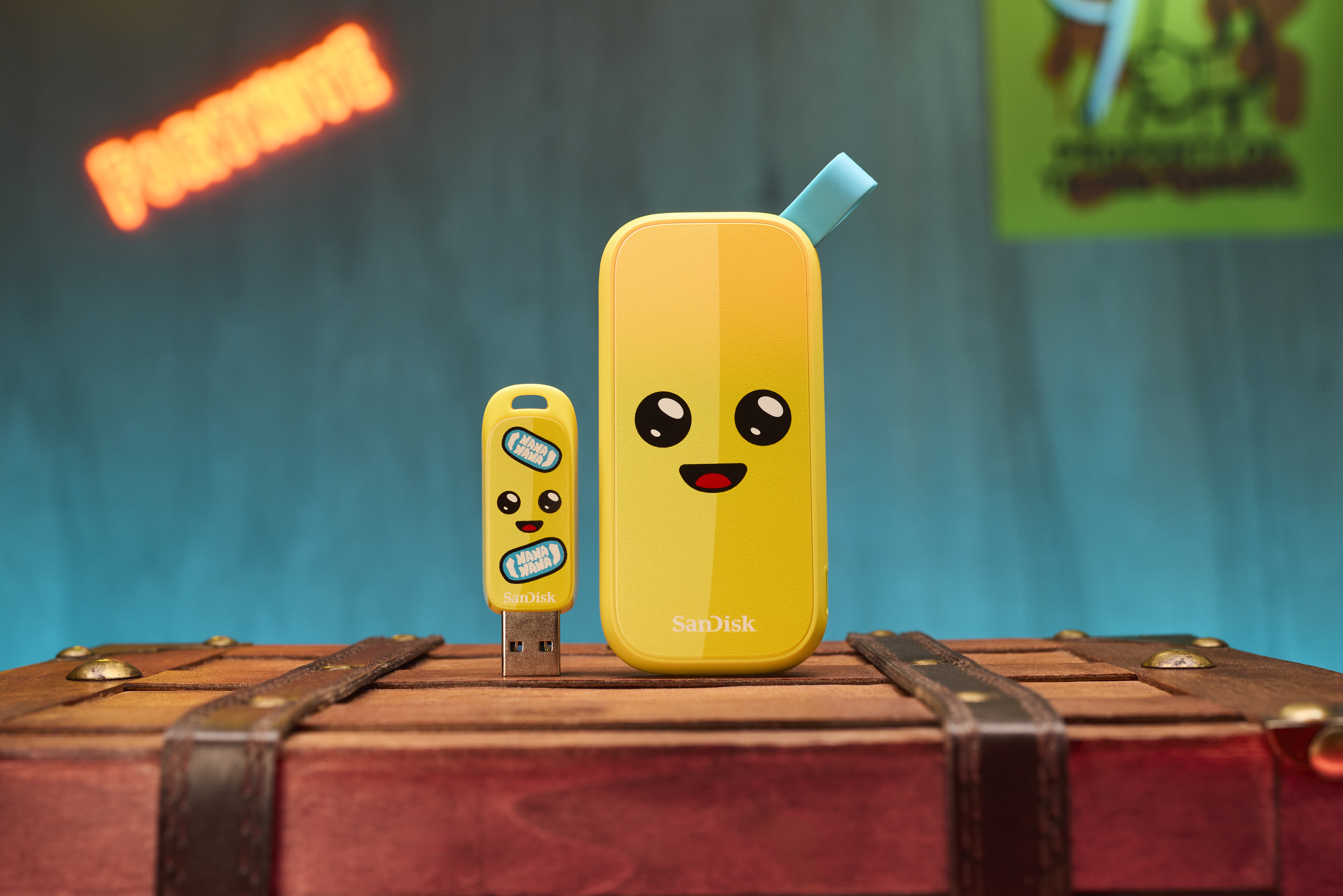 SanDisk USB Stick im Fortnite Design - Bild: SanDisk