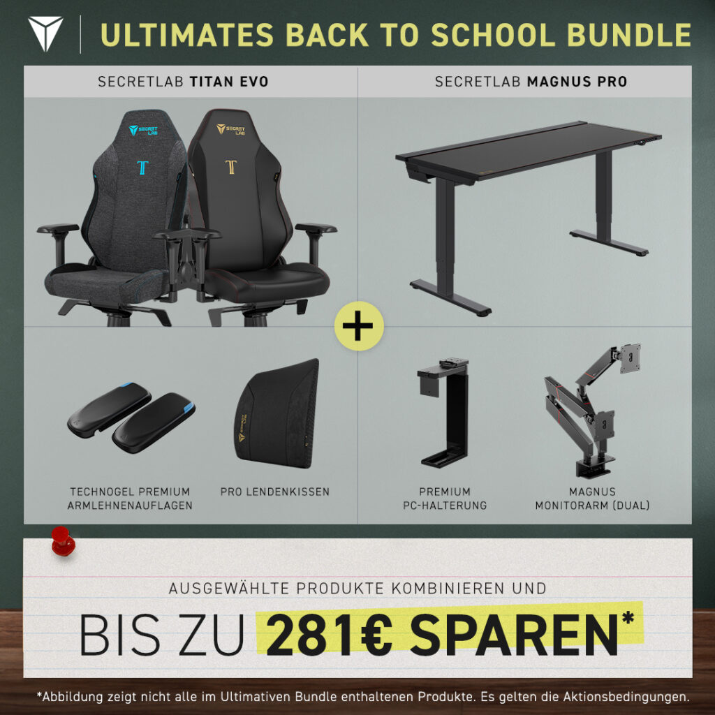 Secretlab - Back to School Bundle in der Übersich - Bild: Secretlab