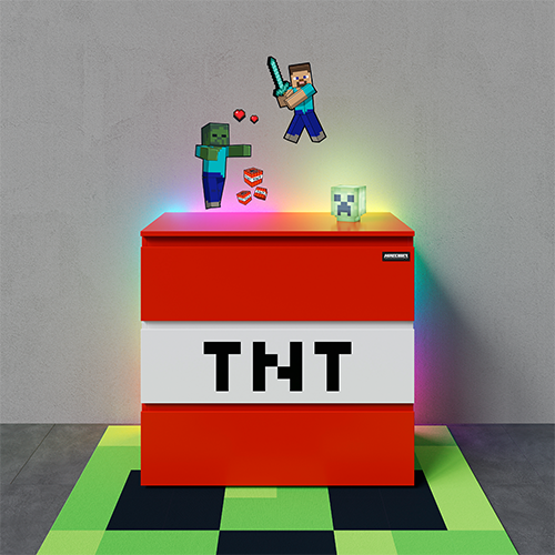 TNT-Kommode mit RGBIC-Beleuchtung von Phoenix Group und Mojang AB - Bild: Phoenix Group
