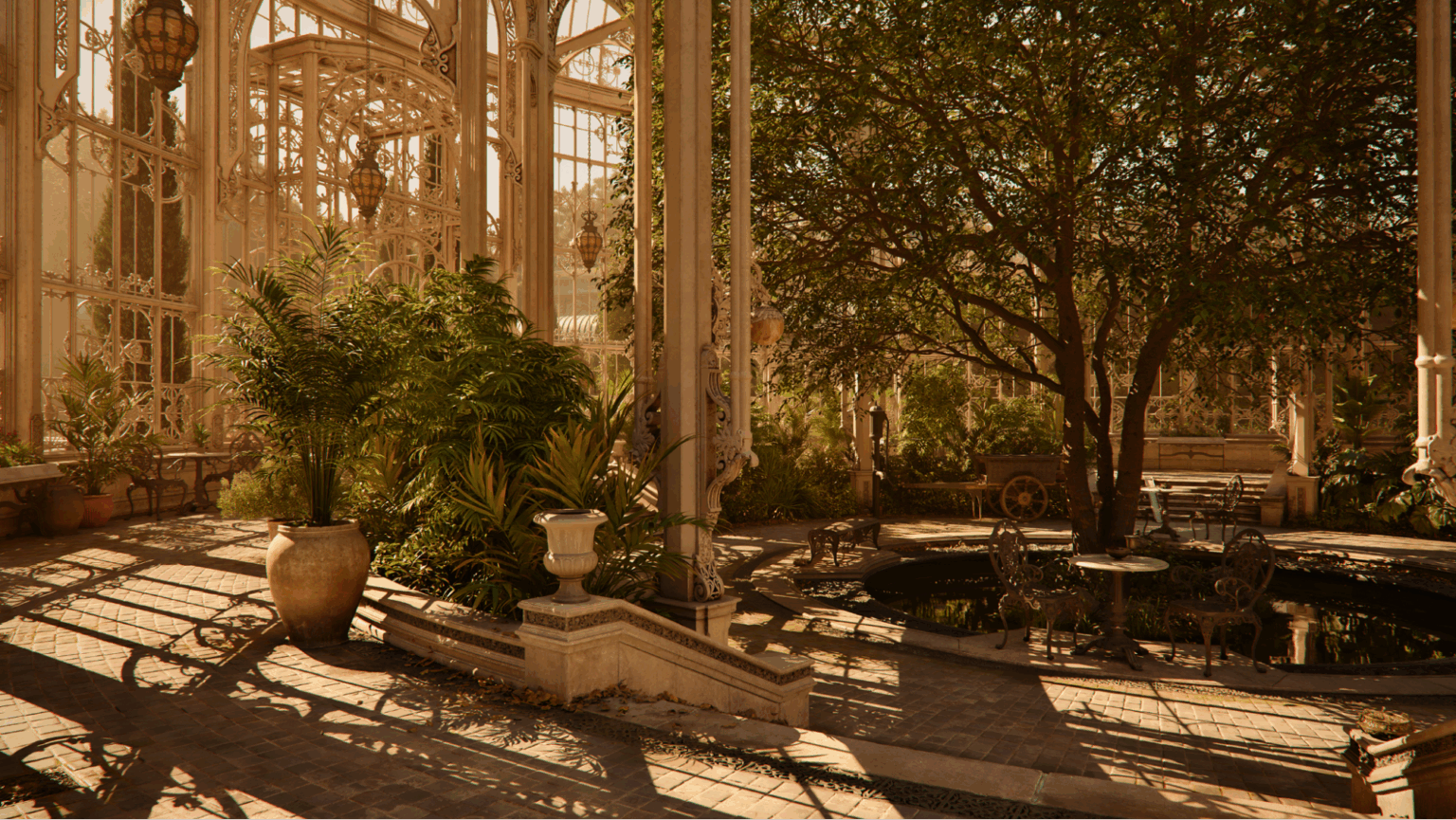 Zorah Beispiel der Hinterhof Garten Schattierungen - Bild: NVidia