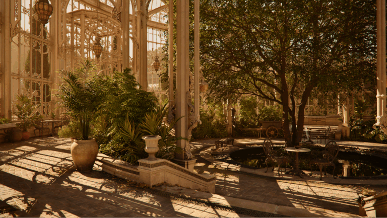 Zorah Beispiel der Hinterhof Garten Schattierungen - Bild: NVidia