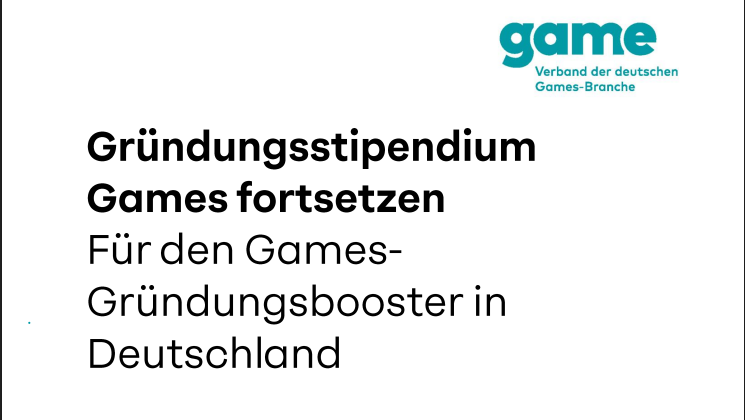 Stellungnahme - Gutachten des Game Verbandes - Quelle: Lobbyregister.bundestag.de