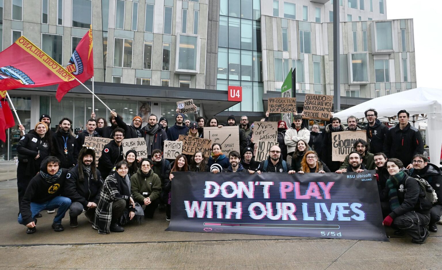 Ubisoft Milano - Streik gegen die aktuelle Führung.