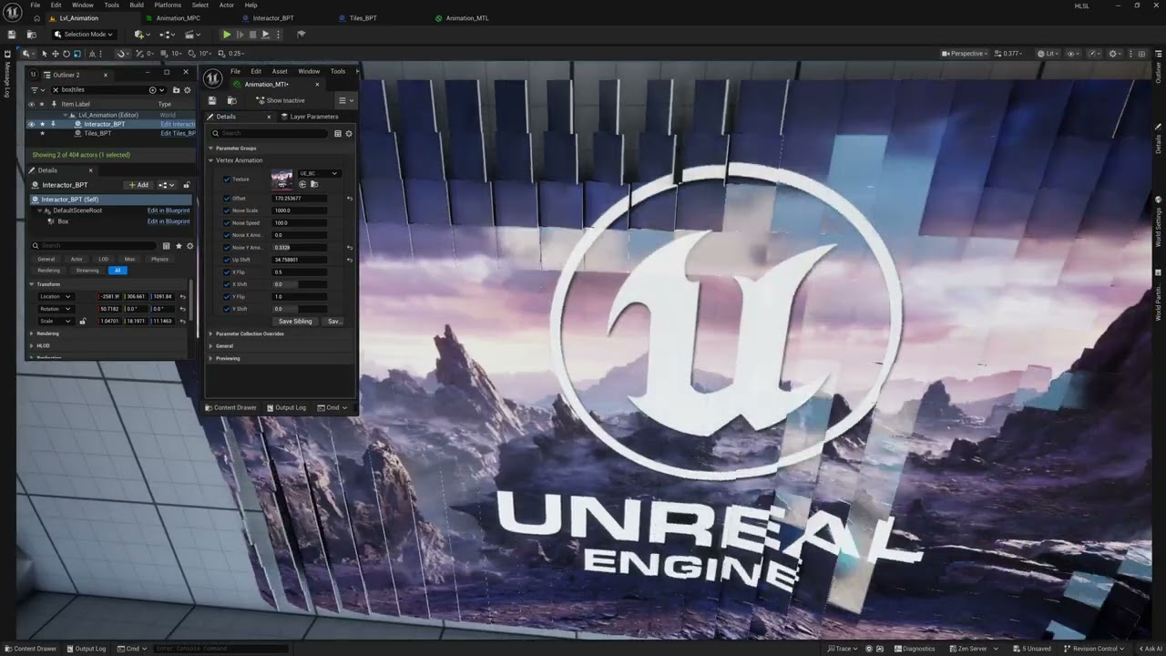 Massive GPU Vertex Interaction in Unreal Engine