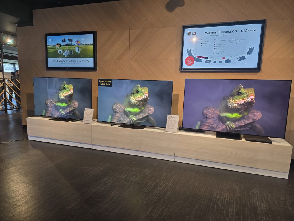 Die neue LG OLED G Reihe auf der LG Convention 2026 - Bild: Sebastian Selinger