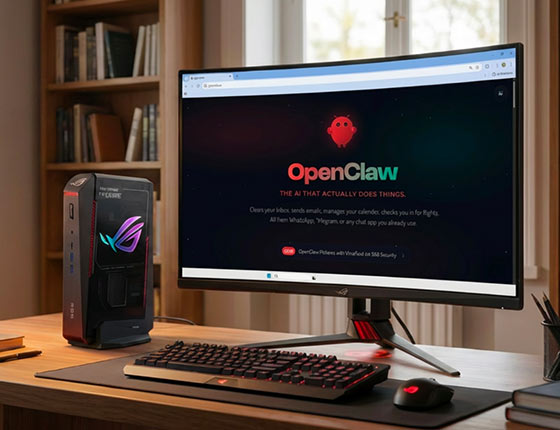 ROG NUC 16 für Auslegung auf OpenClaw - Bild: ASUS