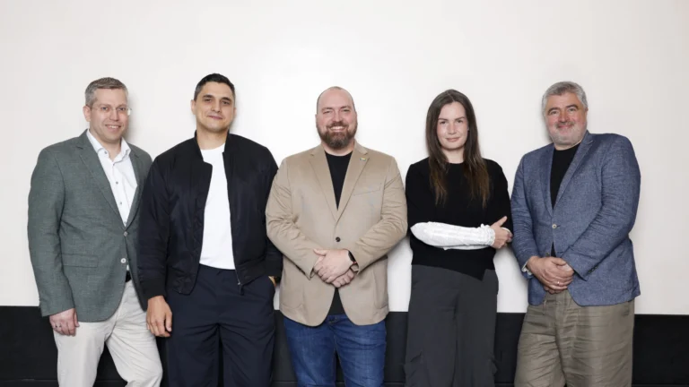 v. l. n. r. Clemens Mayer-Wegelin, Sandro Heuberger, Lars Janssen, Maxi Graeff und Benedikt Grindel - Bild: game Sommerfest 2025 ©Franziska Krug