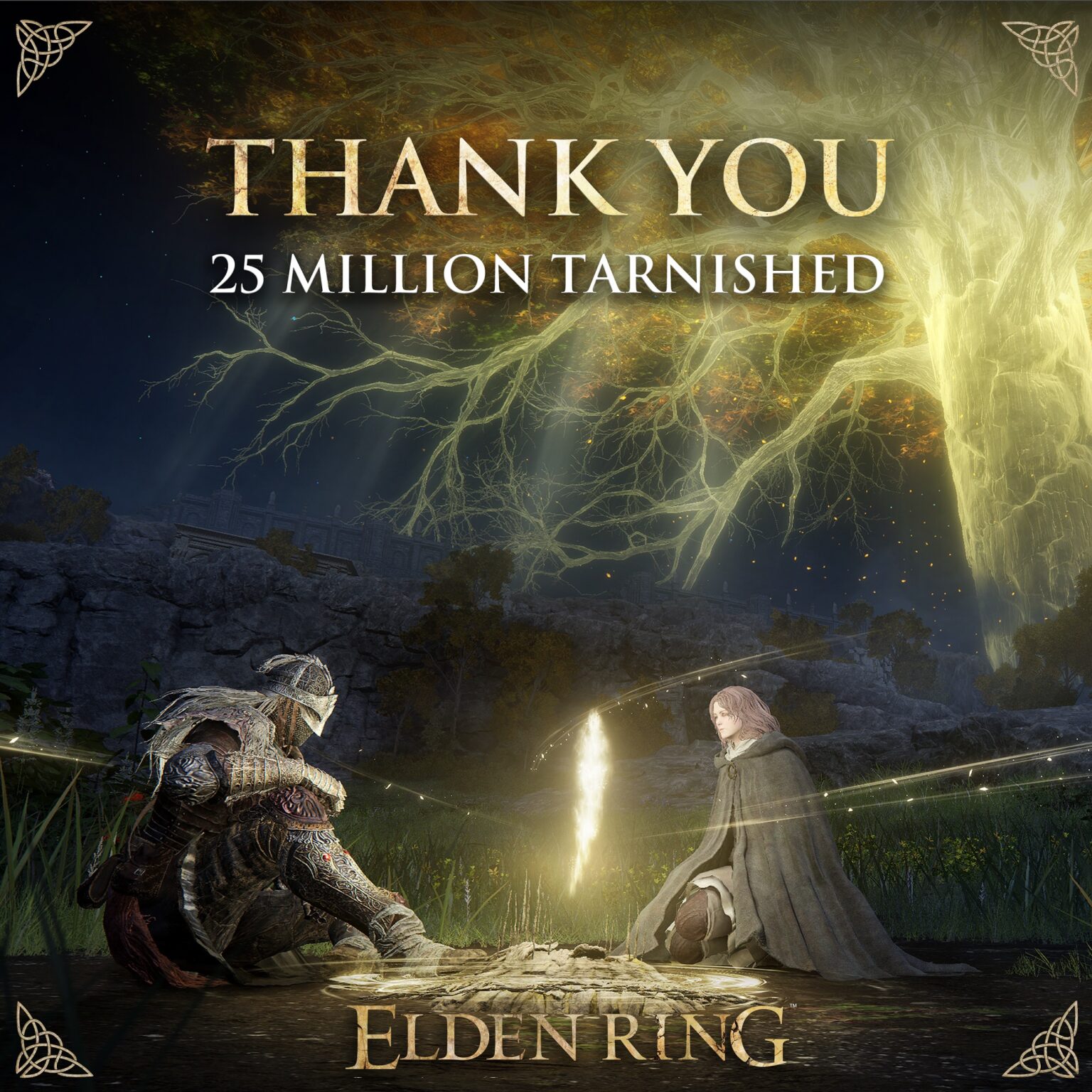 Elden Ring überschreitet 25 Millionen ausgelieferte Einheiten weltweit - Bild: ELDEN RING, offizieller X-Kanal