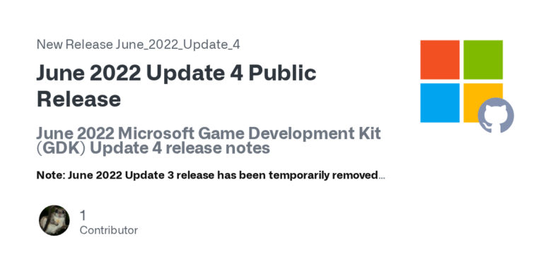 June 2022 GDK Update 4: Microsoft schließt Websocket-Memory-Leak in PFMultiplayerUninitialize