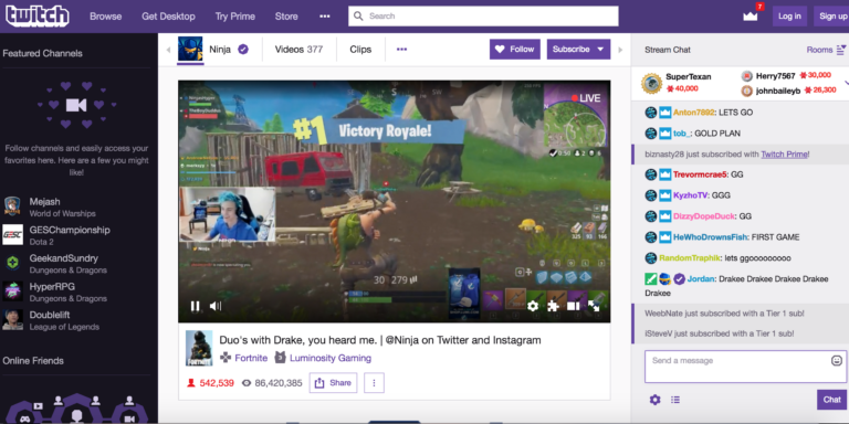 Ninja und Drake stellen mit Fortnite-Stream neuen Twitch-Zuschauerrekord auf