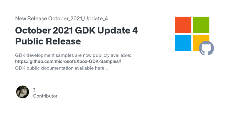 October 2021 GDK Update 4 behebt Netzwerk- und Suspend-Crashes - Bild: GitHub microsoft/GDK Release Notes