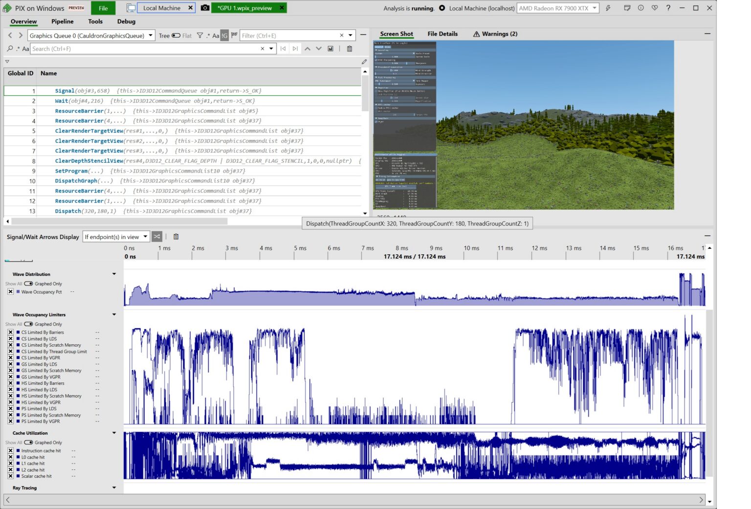 PIX 2407.17-preview: Werkzeugunterstützung für Mesh Nodes in Work Graphs - Bild: https://devblogs.microsoft.com/pix/pix-2407-17-preview/