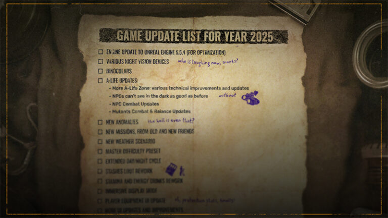 S.T.A.L.K.E.R. 2: GSC Game World hebt Engine auf Unreal Engine 5.5.4 an und überarbeitet A-Life