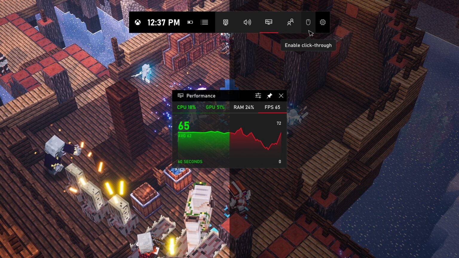 Xbox Game Bar Widget Store mit Partner-Widgets