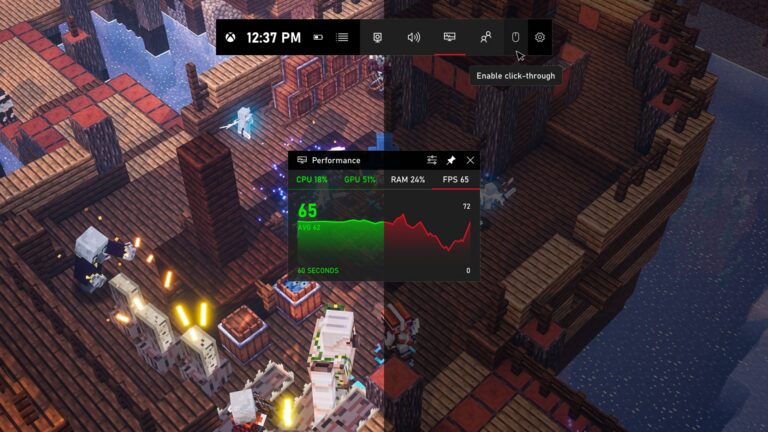 Xbox Game Bar Widget Store mit Partner-Widgets