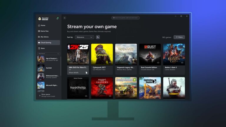 Xbox July Update: 'Stream Your Own Game' bringt eigene Spiele in die Cloud der Xbox PC App