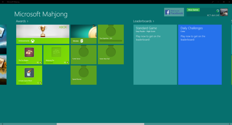 Mahjong Achievements auf Windows 8 mittels xct-win8bridge - Bild: github.com/freshdex/xct-win8bridge