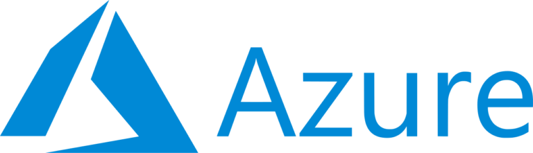 Offizielles Microsoft-Azure-Logo mit blauem Wolken-Symbol und Schriftzug