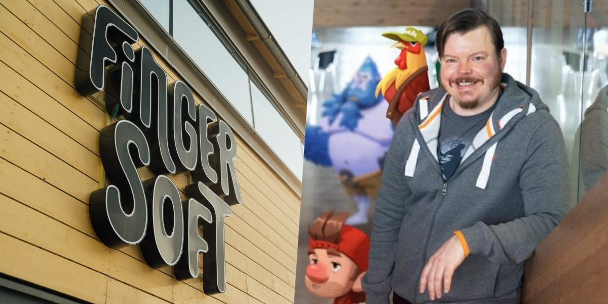 Fingersoft-Logo und Ville Rauma